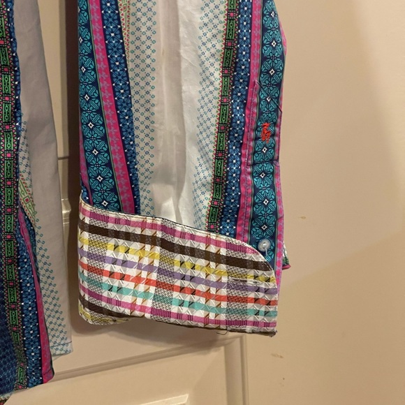 Robert Graham Mens Flip Cuff Button Shirt XL - Picture 4 of 7